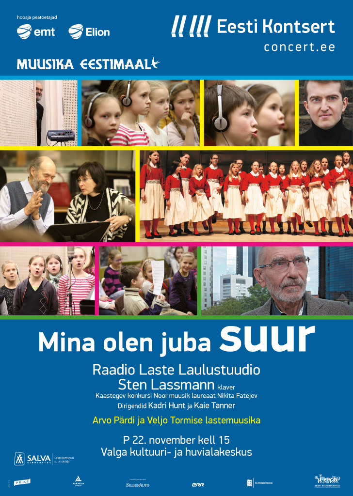 "Mina olen juba suur". Arvo P&auml;rdi (80) ja Veljo Tormise (85) lastemuusika.