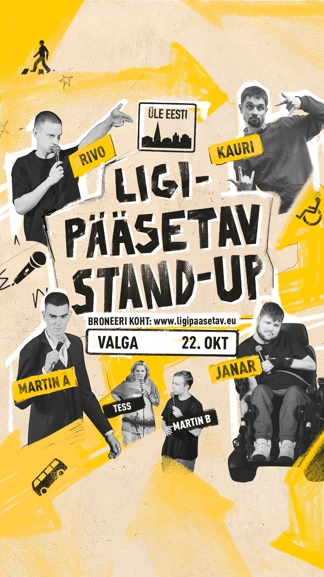 Valga TASUTA komöödia õhtu: &ldquo;Ligipääsetav stand-up&rdquo;